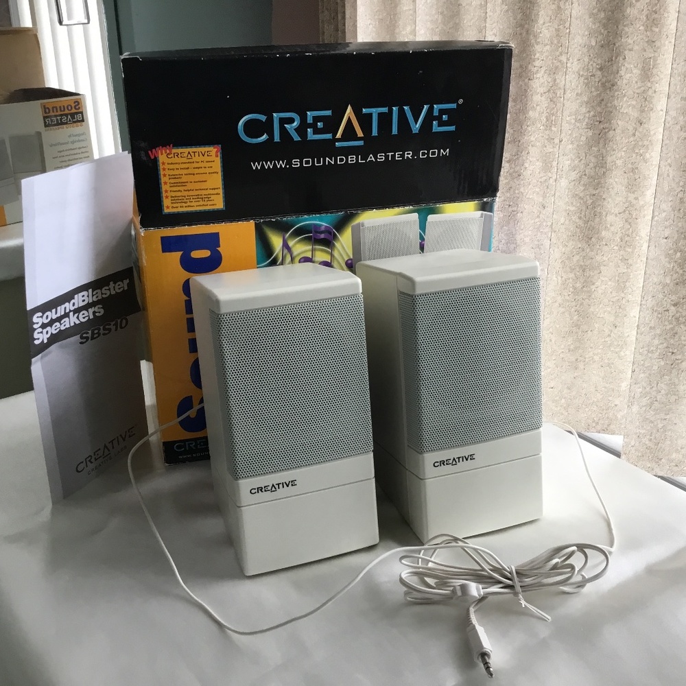Vintage Creative sound blaster speakers, New In Box